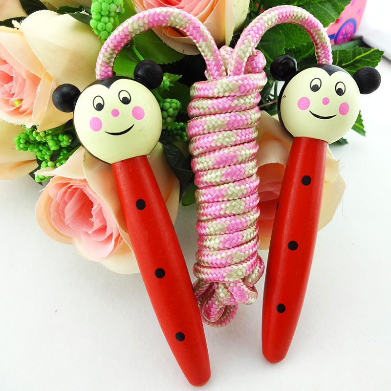 The Children 's cartoon jumping rope animal wooden skipping rope colorful primary school Children sports skipping rope entertainment, skipping rope Children' s prize The Children 's cartoon jumping rope animal wooden skipping rope colorful primary school Children sports skipping rope entertainment, skipping rope Children' s prize