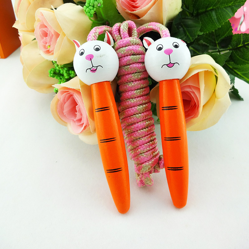 The Children 's cartoon jumping rope animal wooden skipping rope colorful primary school Children sports skipping rope entertainment, skipping rope Children' s prize The Children 's cartoon jumping rope animal wooden skipping rope colorful primary school Children sports skipping rope entertainment, skipping rope Children' s prize