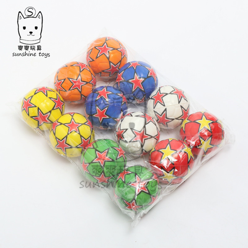 6.3 Five-star Football sponge pressure children manufacturers wholesale Solid PET toys 6.3 Five-star Football sponge pressure children manufacturers wholesale Solid PET toys