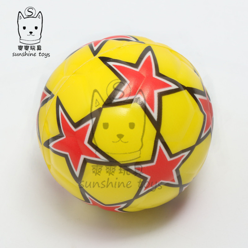 6.3 Five-star Football sponge pressure children manufacturers wholesale Solid PET toys 6.3 Five-star Football sponge pressure children manufacturers wholesale Solid PET toys