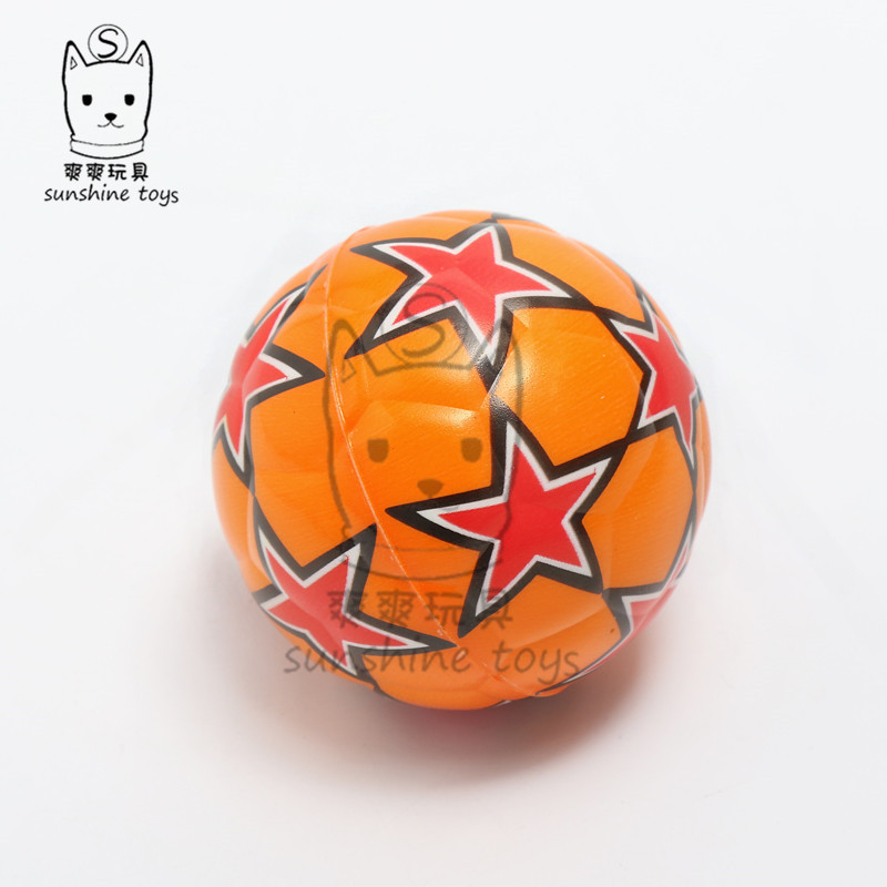 6.3 Five-star Football sponge pressure children manufacturers wholesale Solid PET toys 6.3 Five-star Football sponge pressure children manufacturers wholesale Solid PET toys