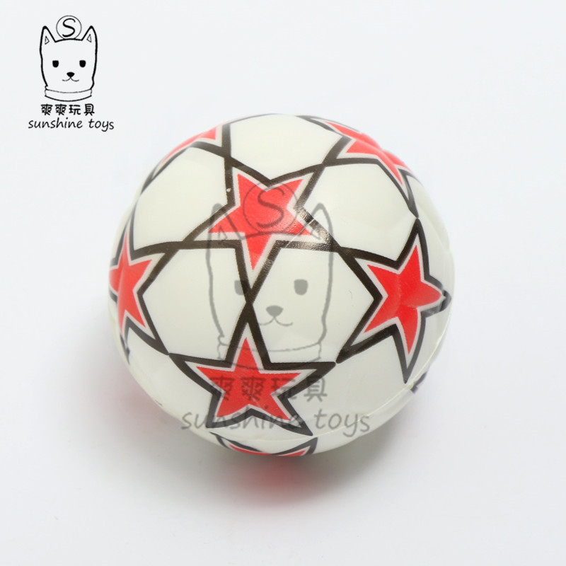 6.3 Five-star Football sponge pressure children manufacturers wholesale Solid PET toys 6.3 Five-star Football sponge pressure children manufacturers wholesale Solid PET toys