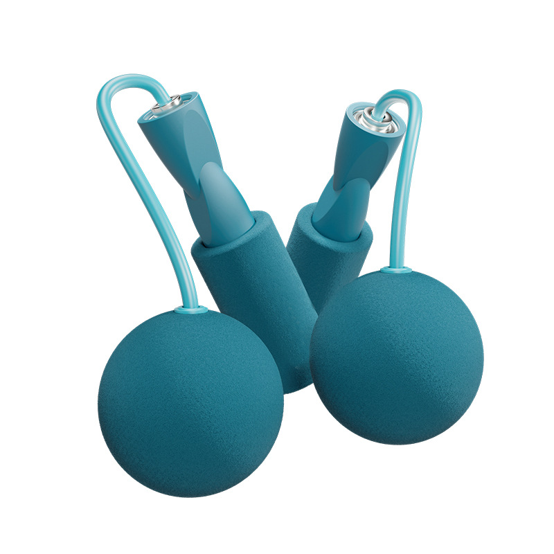 Dual-Purpose Rope Skipping Double Bearing Cordless Rope Skipping Device Indoor Sports Mute Cordless Big Ball Rope Skipping Female Wholesale