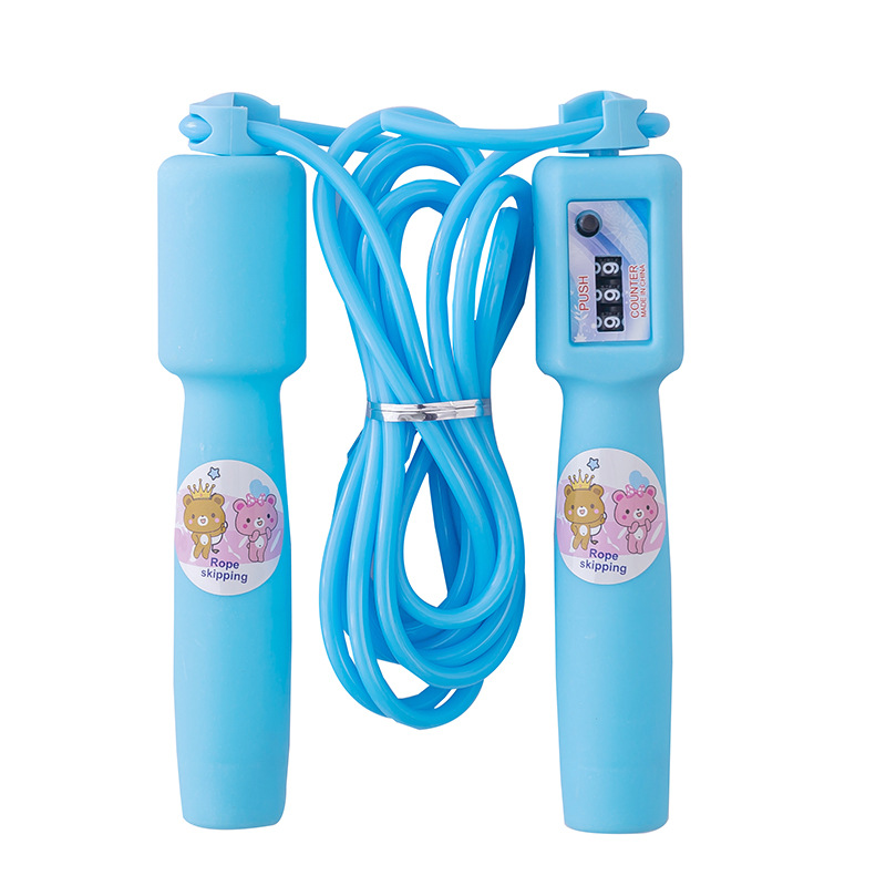 Children&#039;s Candy Color Skipping Rope Kindergarten Primary School Student Sports Beginner Adjustable Counter Rope Fancy Junior High School Skipping Rope
