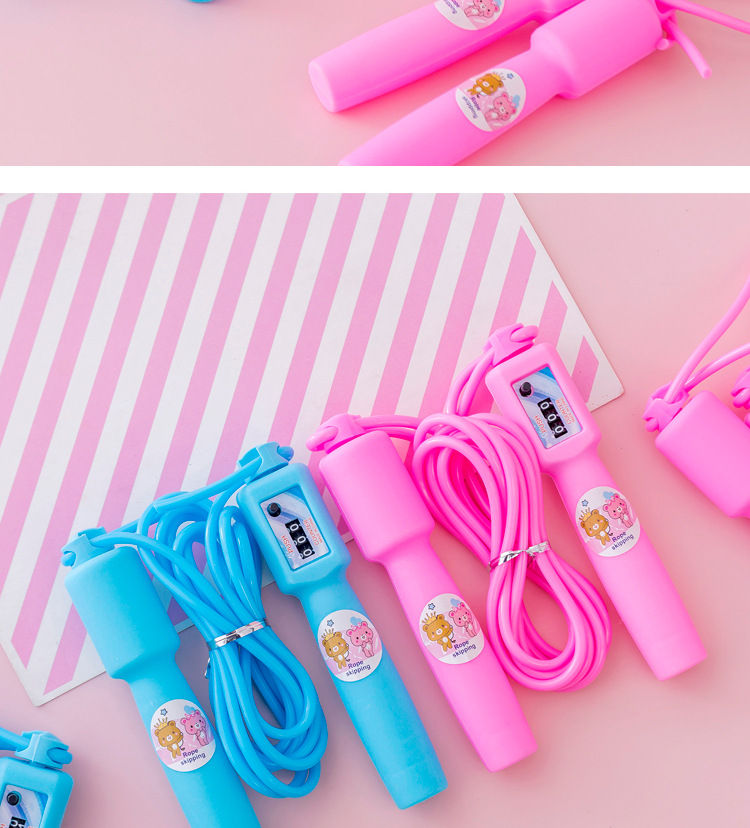 Children's Candy Color Skipping Rope Kindergarten Primary School Student Sports Beginner Adjustable Counter Rope Fancy Junior High School Skipping Rope