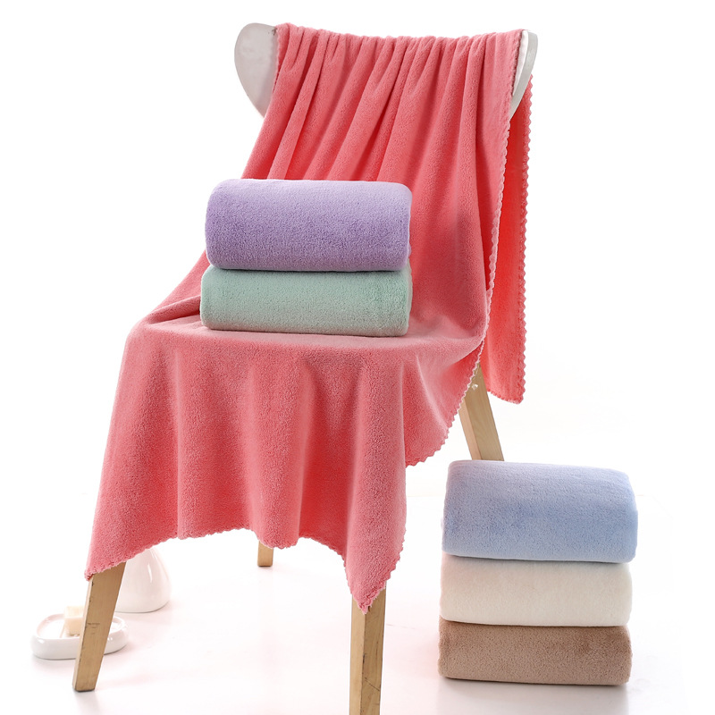 Direct Wholesale Cut Coral Fleece Bath Towel Absorbent Household plus-Sized Shower Bath Towel Beach Towel Gift Logo Customization Direct Wholesale Cut Coral Fleece Bath Towel Absorbent Household plus-Sized Shower Bath Towel Beach Towel Gift Logo Customization