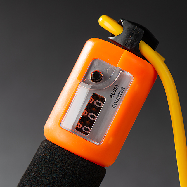 Yijianjian Machinery Skipping Rope with Counter Leather Rope Cotton String HJ-E005
