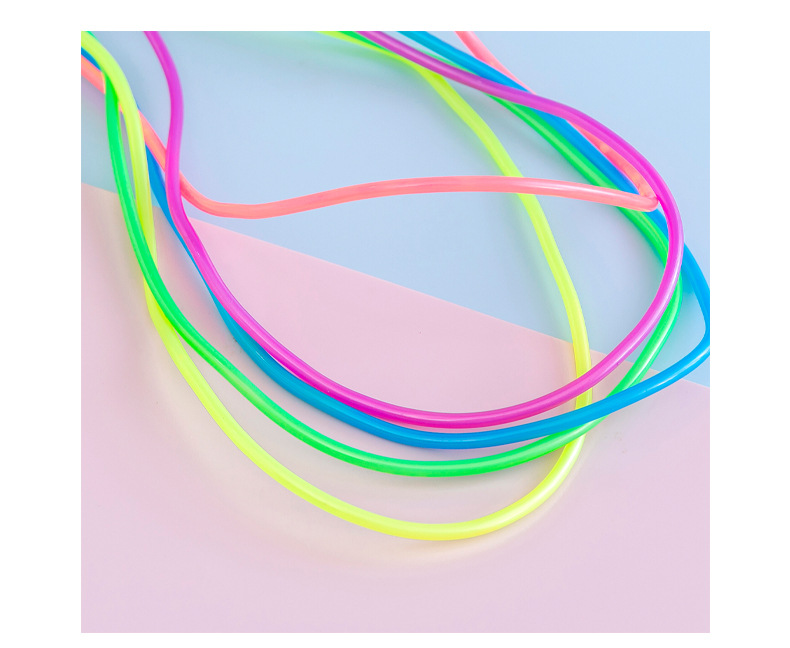 Colorful Plastic Skipping Rope Adjustable Length Children Elementary School Students Soft Plastic Handle Skipping Rope Kindergarten Small Prize Colorful Plastic Skipping Rope Adjustable Length Children Elementary School Students Soft Plastic Handle Skipping Rope Kindergarten Small Prize