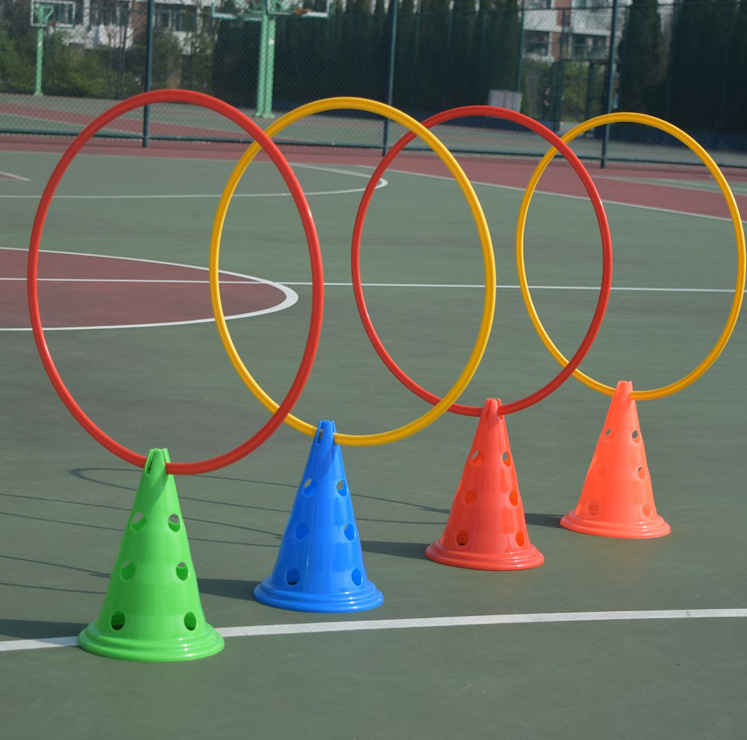 Football Training Logo Barrel 30/48/50cm Multi-Functional Symbol Cone Obstacle Sign Post Wholesale