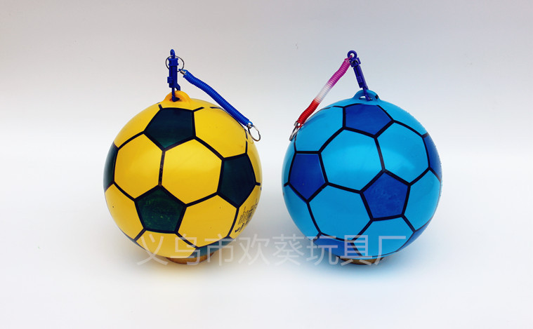With Spring Rope Chain Hanging Ring Football Children Inflatable Toy Ball Baby Small Football Kindergarten Dance Portable Ball With Spring Rope Chain Hanging Ring Football Children Inflatable Toy Ball Baby Small Football Kindergarten Dance Portable Ball