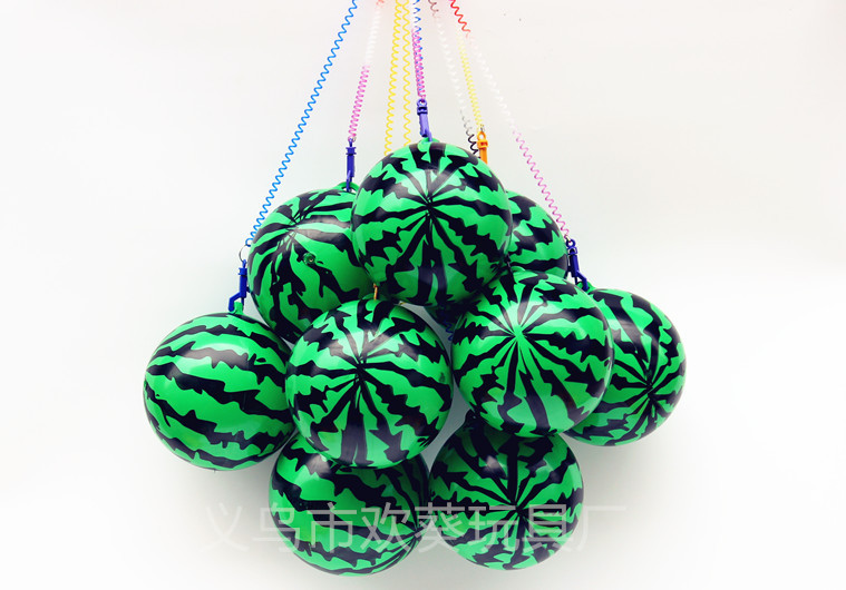 With Spring Rope Chain Hanging Ring Football Children Inflatable Toy Ball Baby Small Football Kindergarten Dance Portable Ball With Spring Rope Chain Hanging Ring Football Children Inflatable Toy Ball Baby Small Football Kindergarten Dance Portable Ball