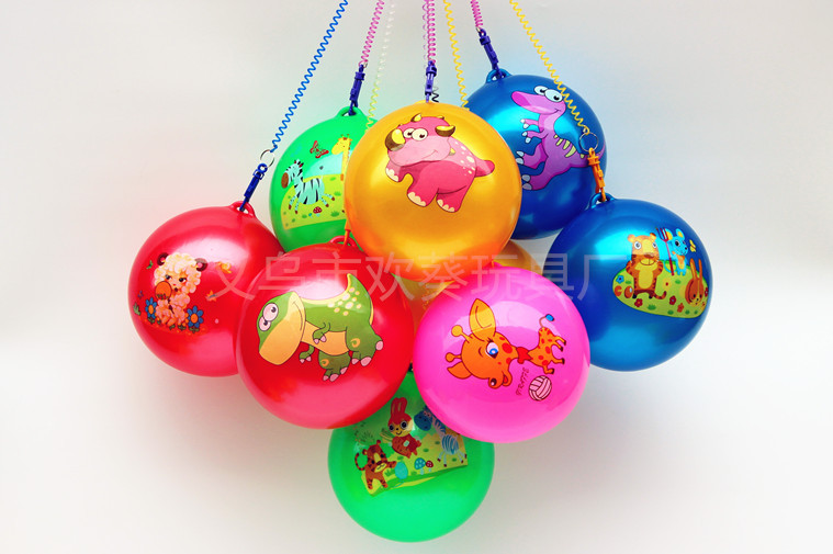 With Spring Rope Chain Hanging Ring Football Children Inflatable Toy Ball Baby Small Football Kindergarten Dance Portable Ball With Spring Rope Chain Hanging Ring Football Children Inflatable Toy Ball Baby Small Football Kindergarten Dance Portable Ball