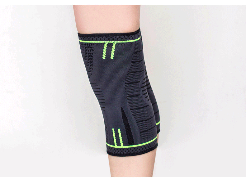 Sports Anti-Slip Elastic Knee Pad Leg Pad Fitness Badminton Basketball Skipping Rope Knee Pad Cycling Running Yoga Protective Gear Belt