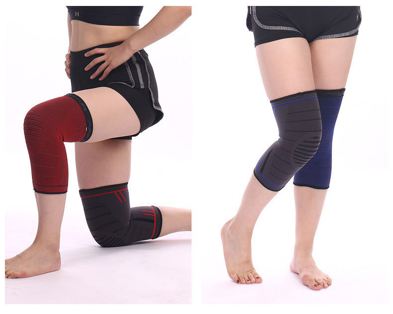 Sports Anti-Slip Elastic Knee Pad Leg Pad Fitness Badminton Basketball Skipping Rope Knee Pad Cycling Running Yoga Protective Gear Belt