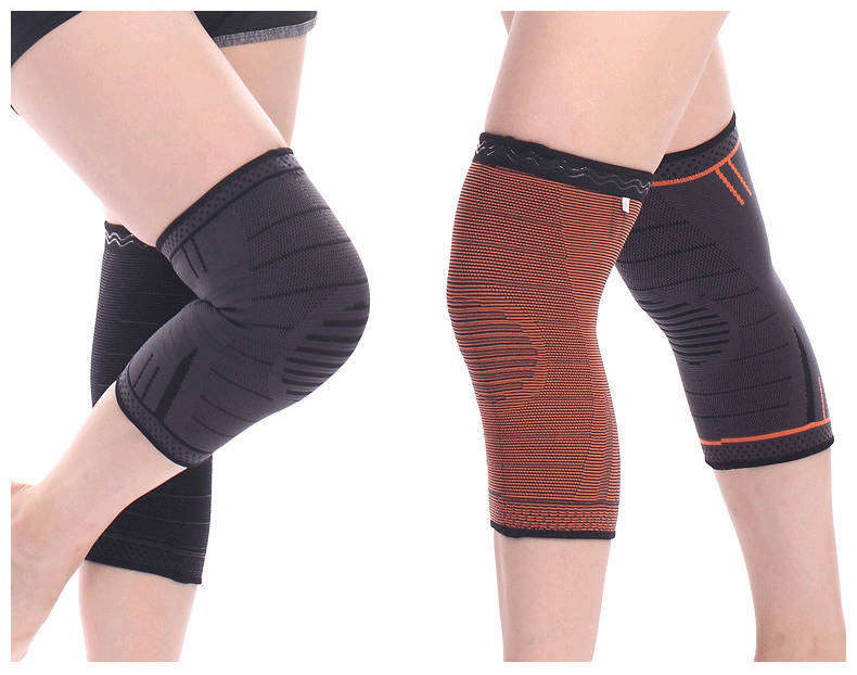Sports Anti-Slip Elastic Knee Pad Leg Pad Fitness Badminton Basketball Skipping Rope Knee Pad Cycling Running Yoga Protective Gear Belt