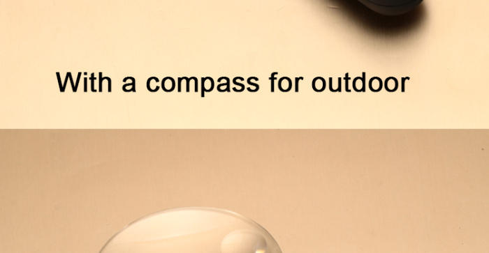 Hand-held magnifier with light diffuser with compass elderly elderly and children reading magnifier