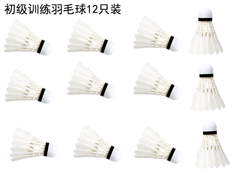 LEIJIAER 1001 Resistant to Playing Badminton Fiber Head Training Ball Badminton Family Entertainment 12 Pieces LEIJIAER 1001 Resistant to Playing Badminton Fiber Head Training Ball Badminton Family Entertainment 12 Pieces