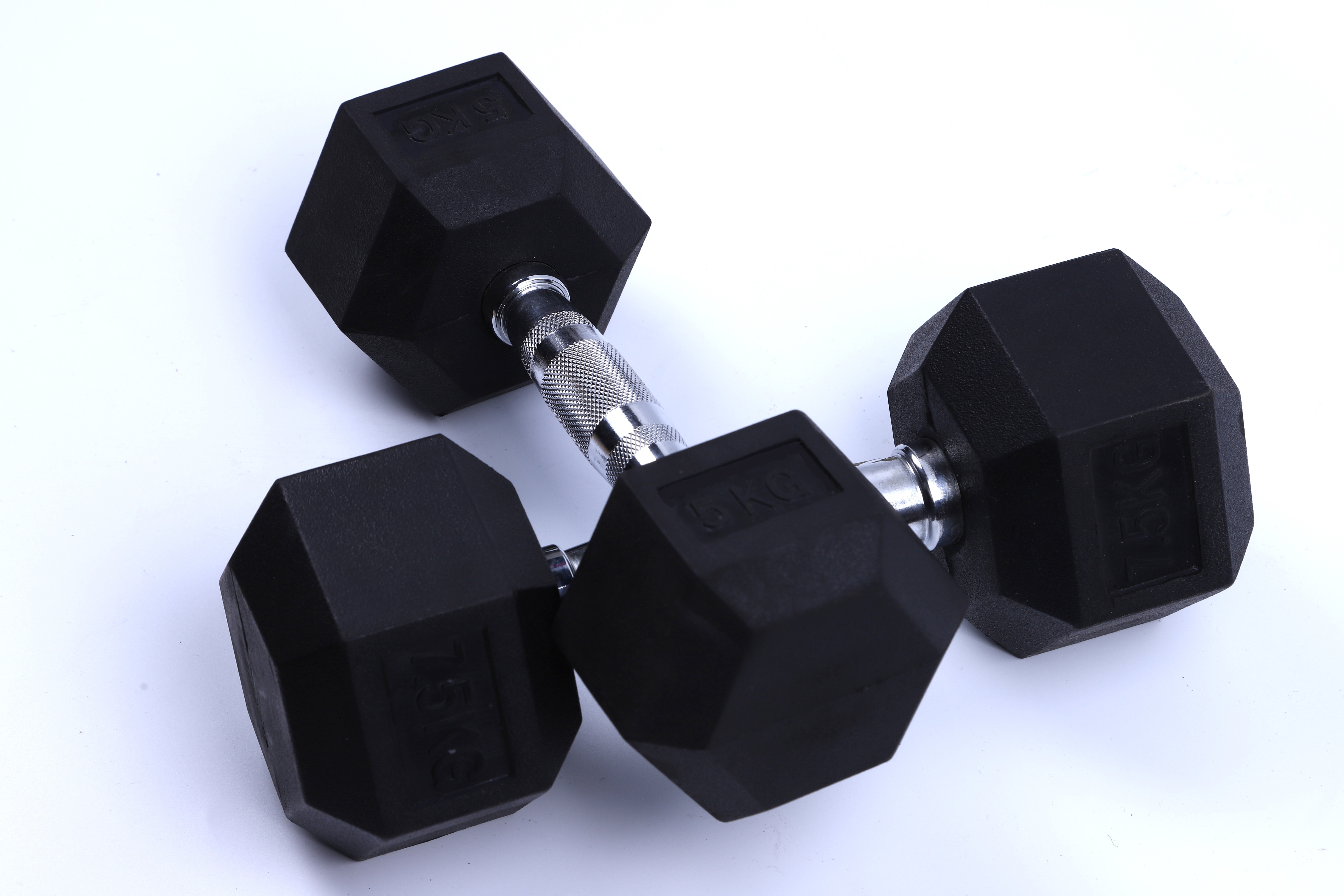 Weightlifting Fitness Dumbbell Hexagonal Rubber-Coated Fixed Dumbbell Exercise Arm Strength Weightlifting Fitness Dumbbell Hexagonal Rubber-Coated Fixed Dumbbell Exercise Arm Strength