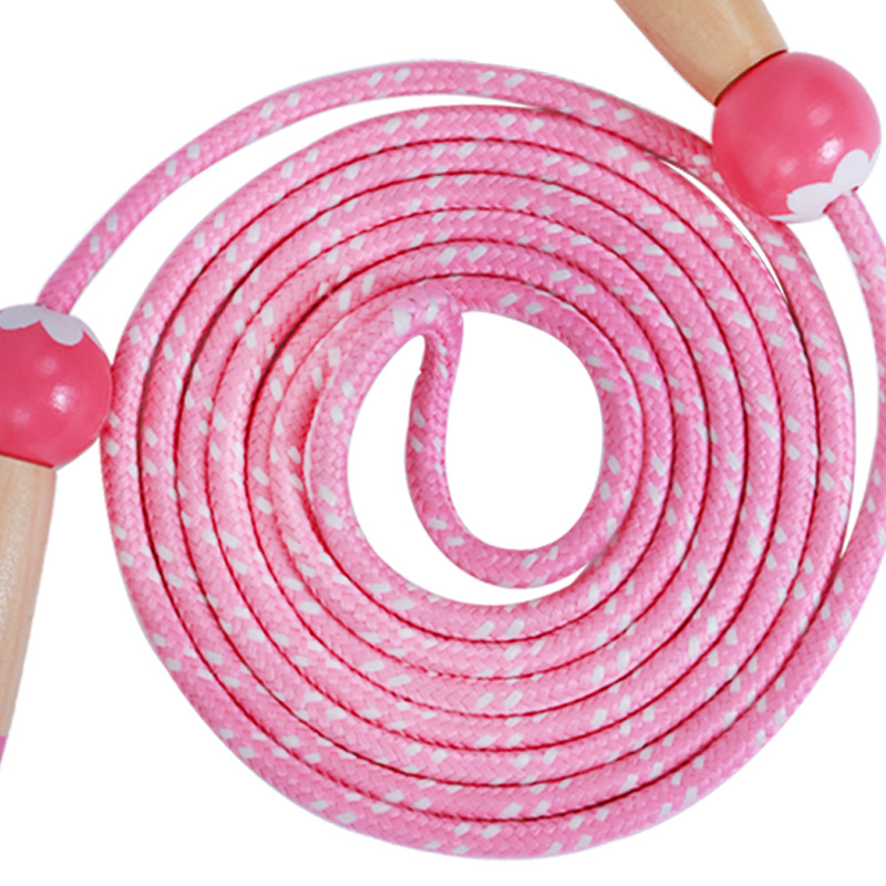 Wooden Children&#039;s Cartoon Skipping Rope Adjustable Kindergarten Students&#039; Supplies Kids&#039; Fitness Equipment Sports Outdoor Sports