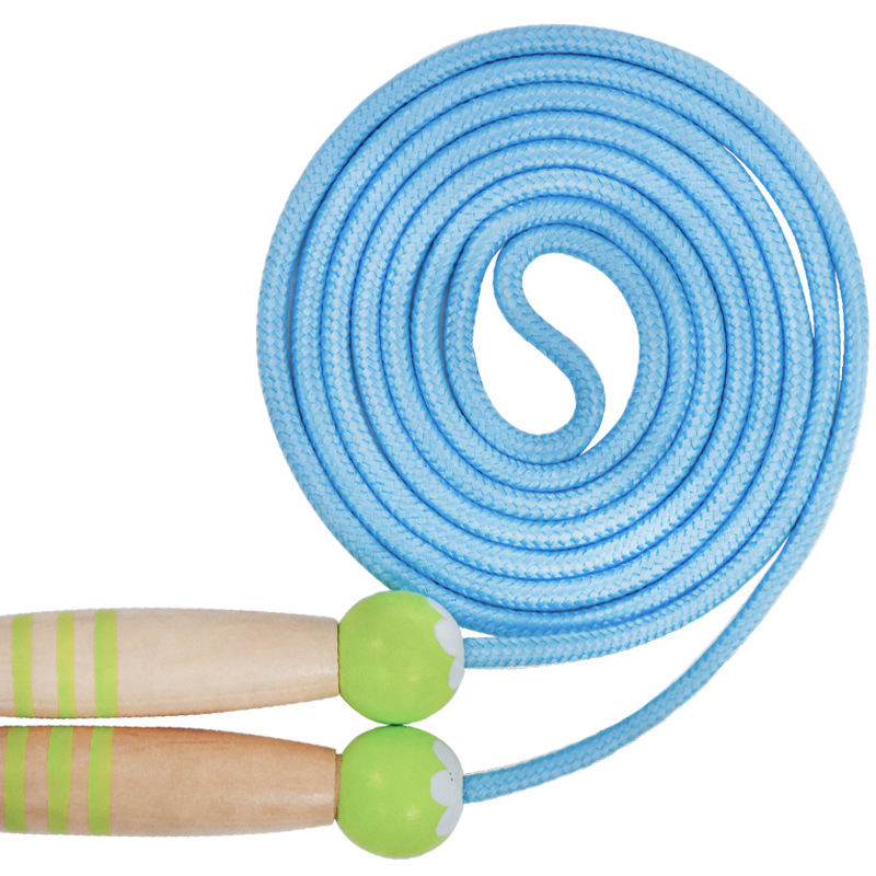 Wooden Children&#039;s Cartoon Skipping Rope Adjustable Kindergarten Students&#039; Supplies Kids&#039; Fitness Equipment Sports Outdoor Sports