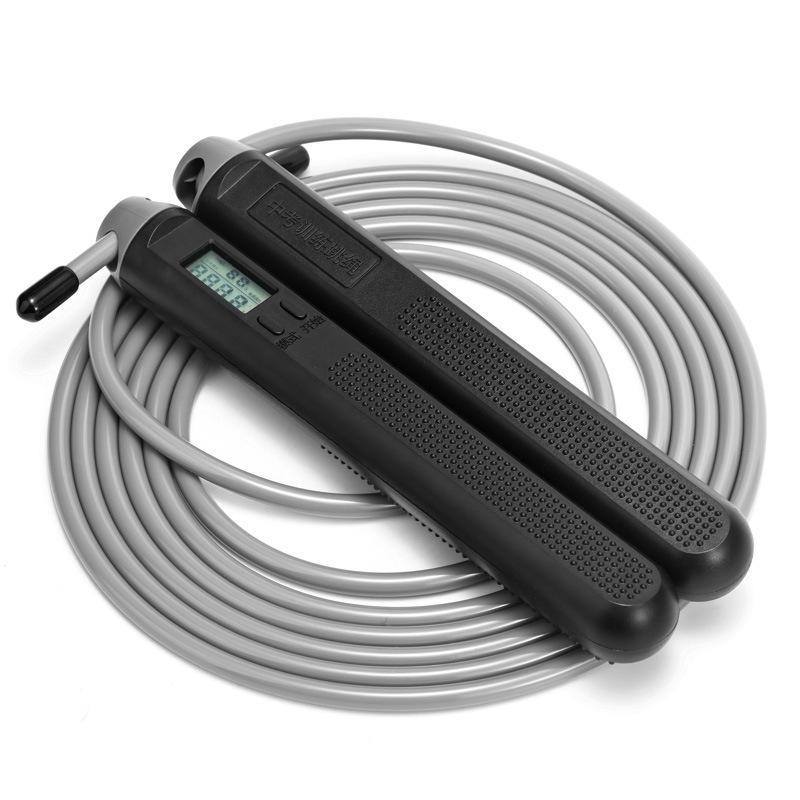 Magnetic Control Electronic Skipping Rope with Counter Cordless Wire Rope Adult Cordless Student Test Training DualUse