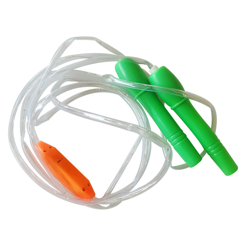 New Luminous Skipping Rope Led Seven Colors Noctilucent Flashing Rope Children&#039;s Stall Hot Sale Health Sports Toys Wholesale