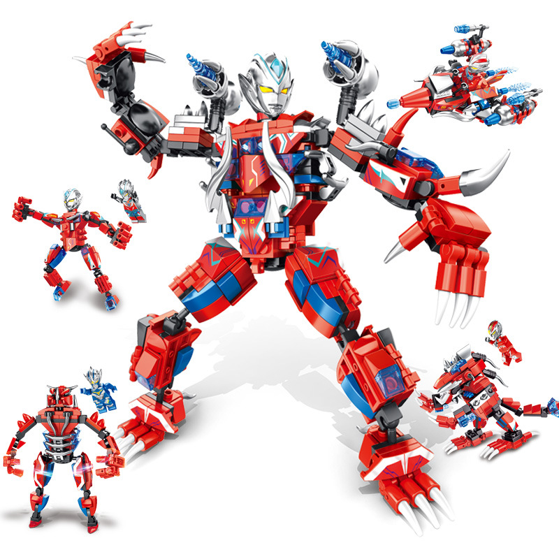 Ledi Fight 27029 Chinese Superman God of War Mech Dragon Soul Building Blocks DIY Children&#039;s Assembled Boy Toy Gift