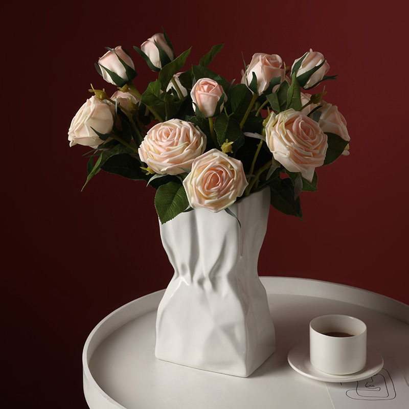 Artificial Flower  Bouquet Simulation Floral Decorations Home Indoor Decoration Wedding Fake Flowe Artificial Flower