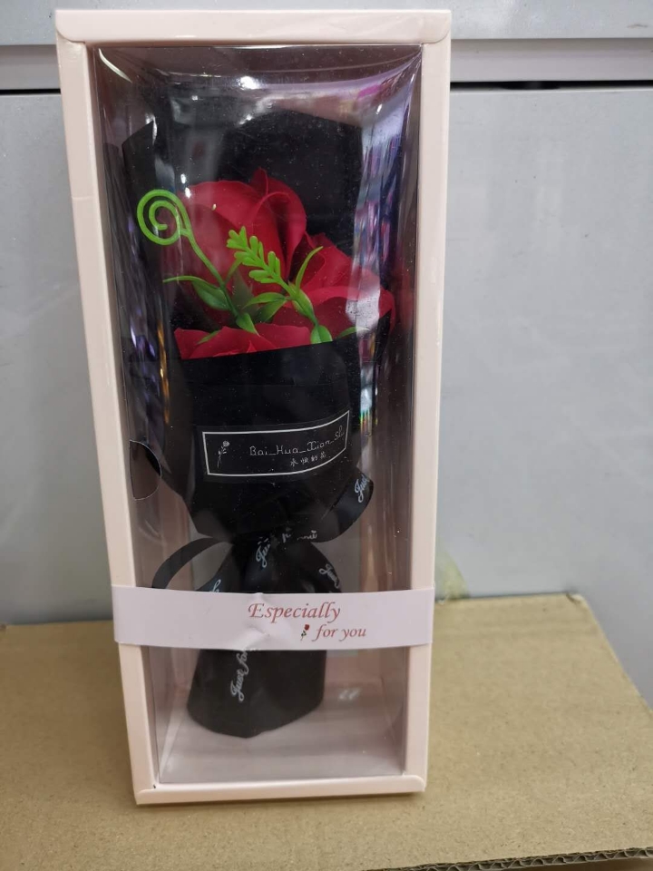 Teacher&#039;s Day Gift Gift Box 3 Soap Roses Artificial Flower Birthday Mother&#039;s Day Valentine&#039;s Day Gift