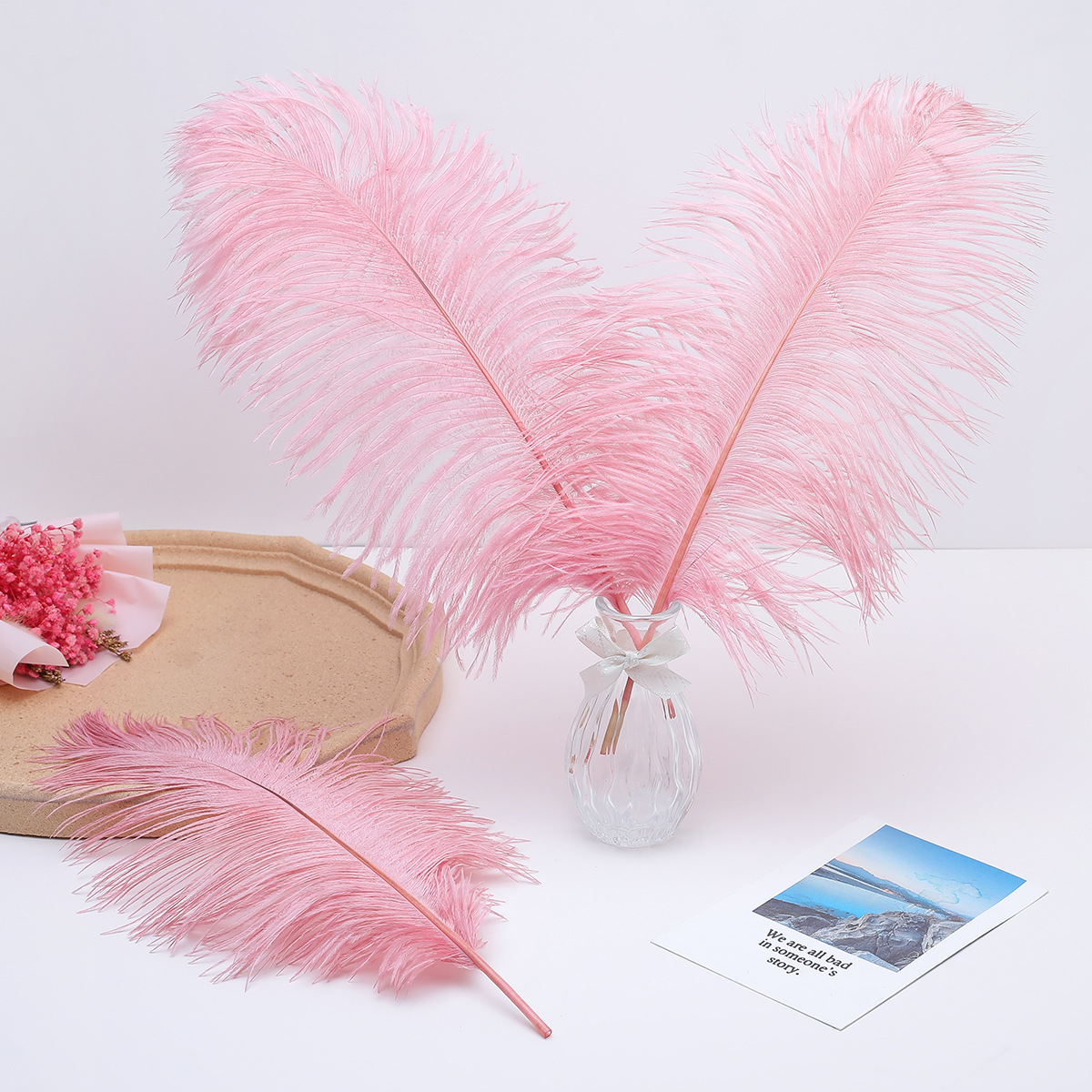 Factory in Stock 25-30cm Colorful Ostrich Feather Wedding Flower Arrangement Decoration DIY Ornament Accessories Variety Feather Factory in Stock 25-30cm Colorful Ostrich Feather Wedding Flower Arrangement Decoration DIY Ornament Accessories Variety Feather