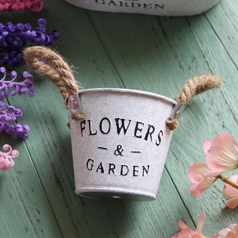 [Buy Flowers and Send Flower Pots] Popular Fake/Artificial Flower Iron Potted Dried Flower Garden Home Wedding Flower Ornaments