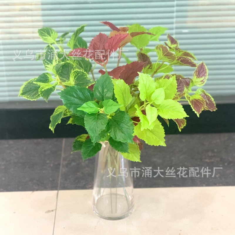 Imitate Leaves Simulation Colorful Su Wholesale Christmas Courtyard Decoration Engineering Wedding Flower Arrangement Green Plant Simulation Coleus Imitate Leaves Simulation Colorful Su Wholesale Christmas Courtyard Decoration Engineering Wedding Flower Arrangement Green Plant Simulation Coleus
