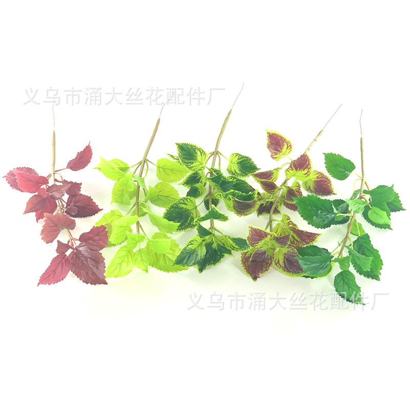 Imitate Leaves Simulation Colorful Su Wholesale Christmas Courtyard Decoration Engineering Wedding Flower Arrangement Green Plant Simulation Coleus Imitate Leaves Simulation Colorful Su Wholesale Christmas Courtyard Decoration Engineering Wedding Flower Arrangement Green Plant Simulation Coleus