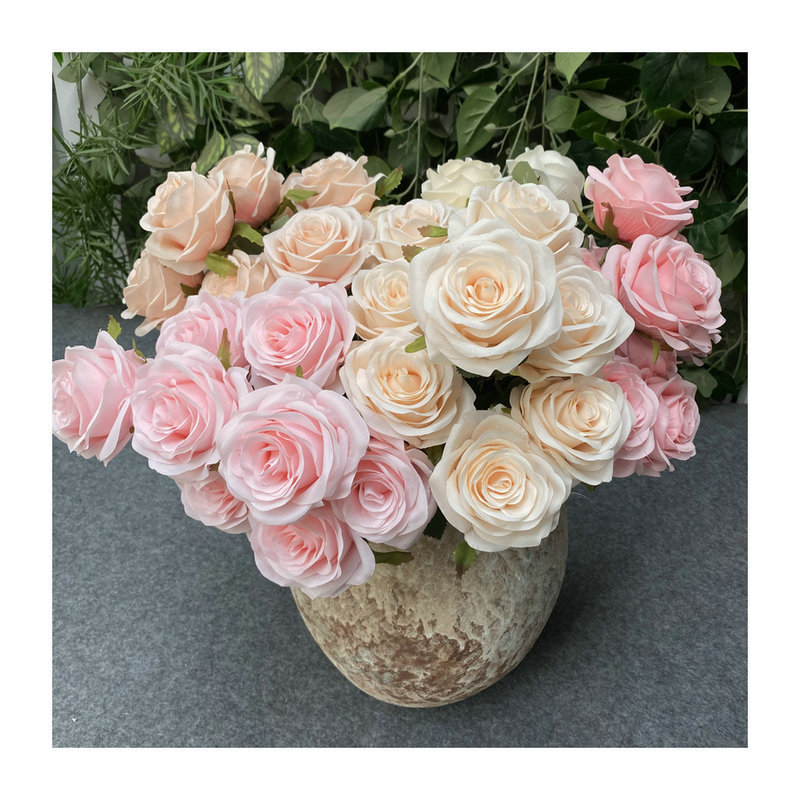 9-Head Rose Wedding Garden Decoration Indoor Living Room Decoration Wedding flower