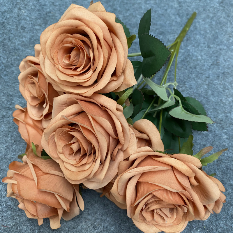 9-Head Rose Wedding Garden Decoration Indoor Living Room Decoration Wedding flower 9-Head Rose Wedding Garden Decoration Indoor Living Room Decoration Wedding flower