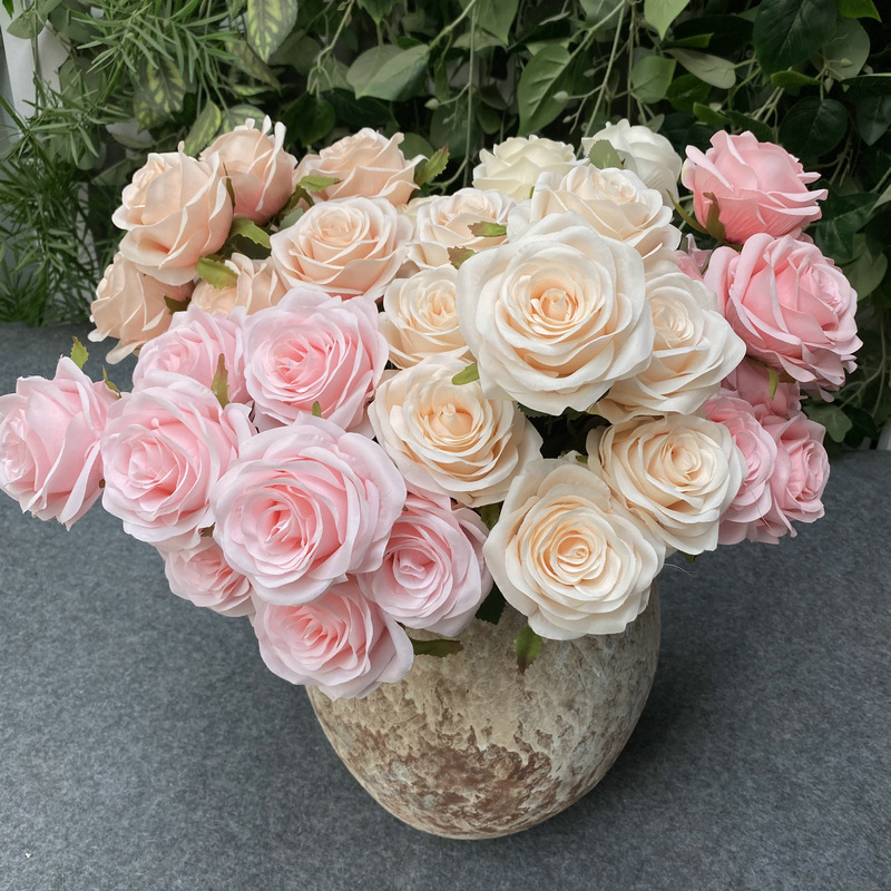 9-Head Rose Wedding Garden Decoration Indoor Living Room Decoration Wedding flower 9-Head Rose Wedding Garden Decoration Indoor Living Room Decoration Wedding flower