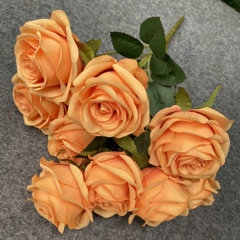 9-Head Rose Wedding Garden Decoration Indoor Living Room Decoration Wedding flower 9-Head Rose Wedding Garden Decoration Indoor Living Room Decoration Wedding flower