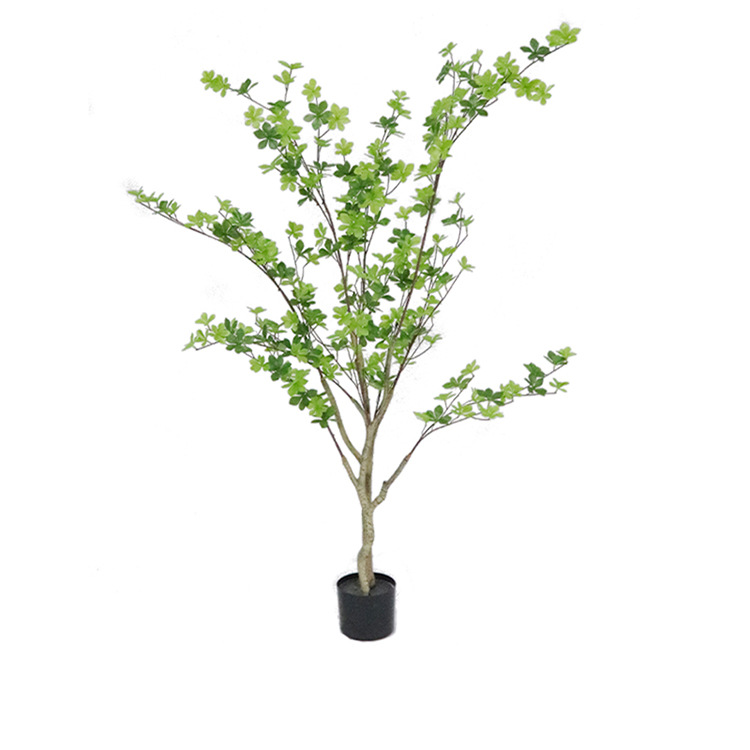 Simulation Japanese Bell Leaf Simulation Plant Japanese Bell Leaf Multi-Leaf Decoration Wedding Flower Arrangement Materials Green Plant