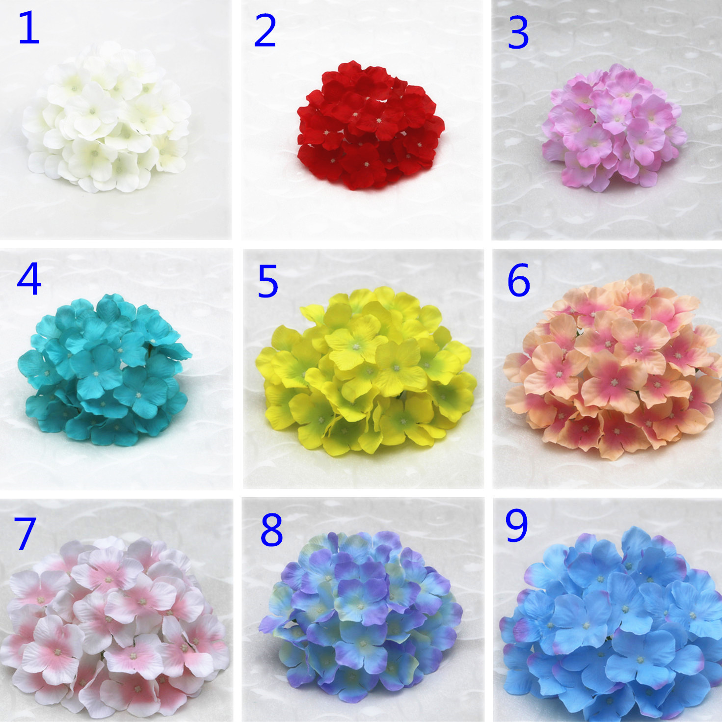 Simulated Pincushion Head Silk Flower Decorative Flower Wholesale European Wedding Flower Arch Flower Wall Flower Delivery 37 Colors
