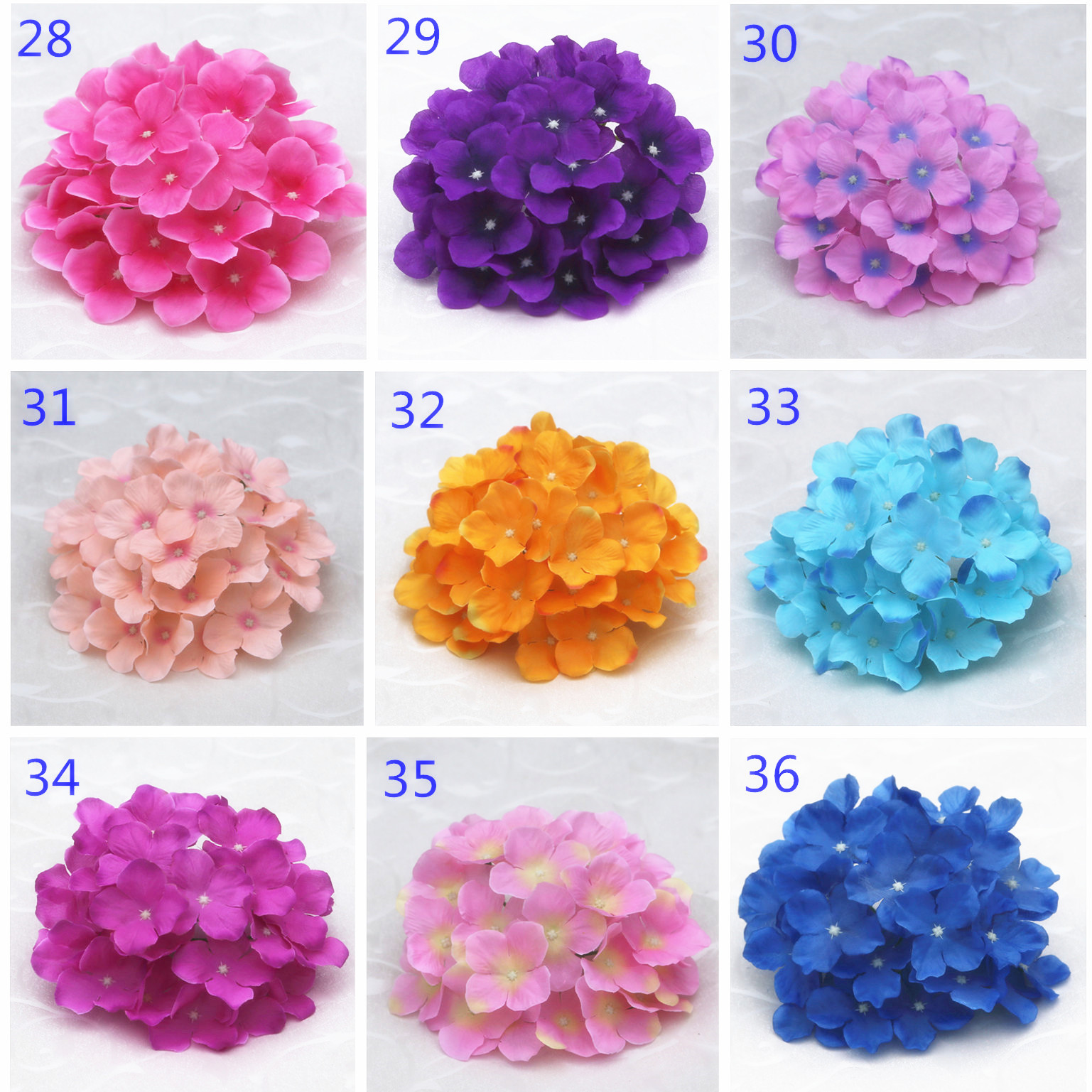 Simulated Pincushion Head Silk Flower Decorative Flower Wholesale European Wedding Flower Arch Flower Wall Flower Delivery 37 Colors