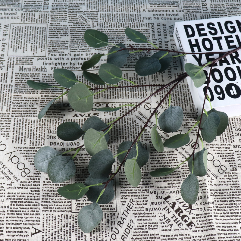 Spot Supply Simulation Apple Leaf Eucalyptus Leaf Wedding Flower Arrangement Leaf Material Wedding Hall Road Lead Ceiling Decoration Flower