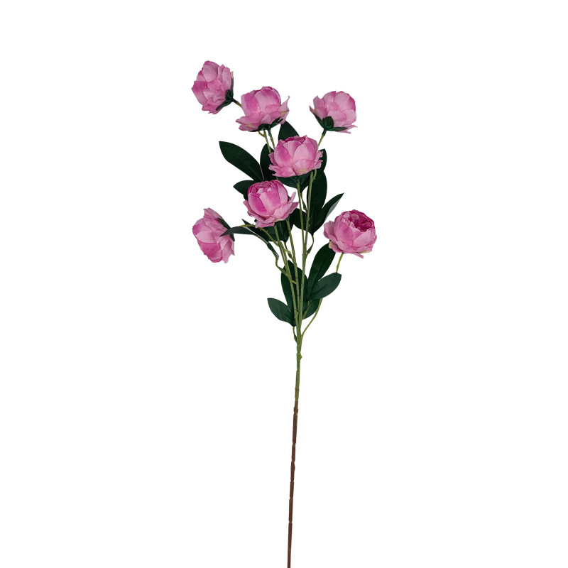 Artificial Flower 7 Exquisite Peony Living Room Fake Flower Emulational Flower Decoration Decorative Silk Flower Wedding Flower Floor Flower Wholesale
