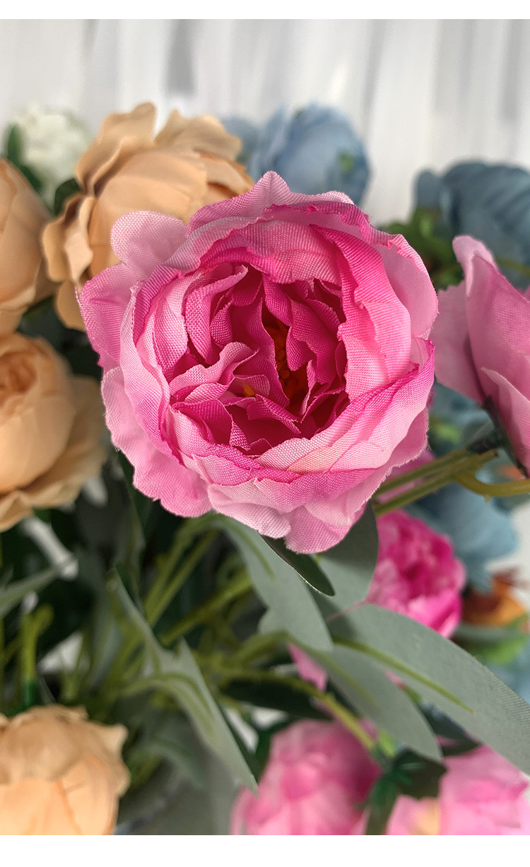 Artificial Flower 7 Exquisite Peony Living Room Fake Flower Emulational Flower Decoration Decorative Silk Flower Wedding Flower Floor Flower Wholesale Artificial Flower 7 Exquisite Peony Living Room Fake Flower Emulational Flower Decoration Decorative Silk Flower Wedding Flower Floor Flower Wholesale