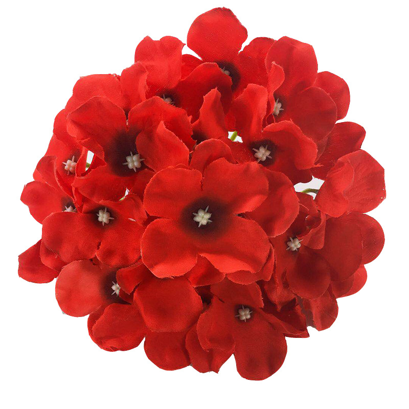Artificial Flower Hydrangea Wedding Fake Silk Flower Wedding Flower Bouquet Headdress DIY Flower Shooting Props