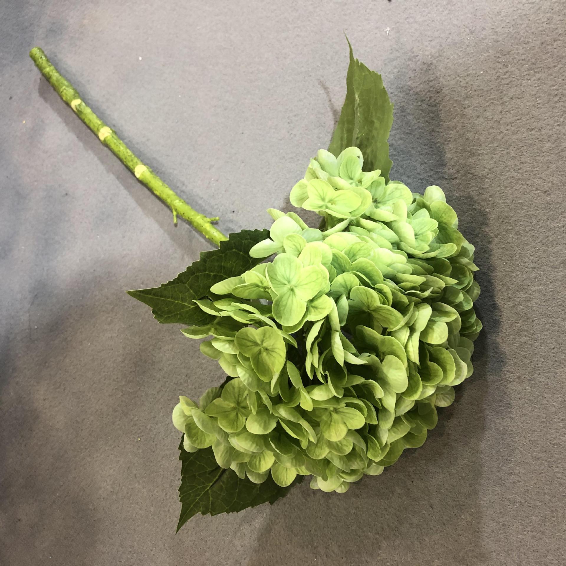 Simulated Pincushion Single Simulation 3D Single Large Hydrangea Moist Feeling Hydrangea Hotel Wedding Flower Bouquet