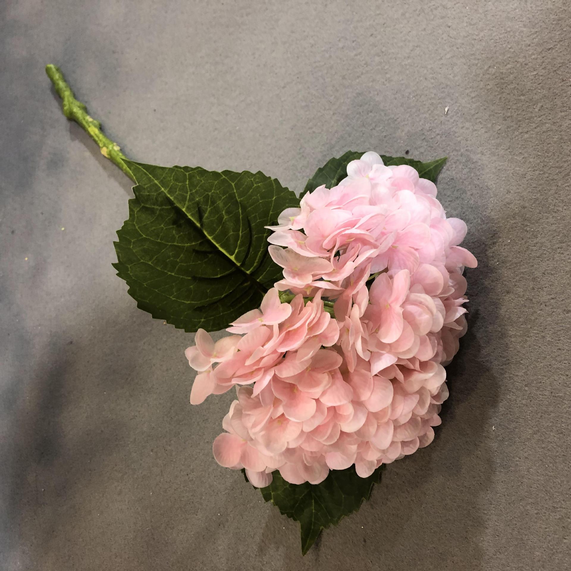 Simulated Pincushion Single Simulation 3D Single Large Hydrangea Moist Feeling Hydrangea Hotel Wedding Flower Bouquet