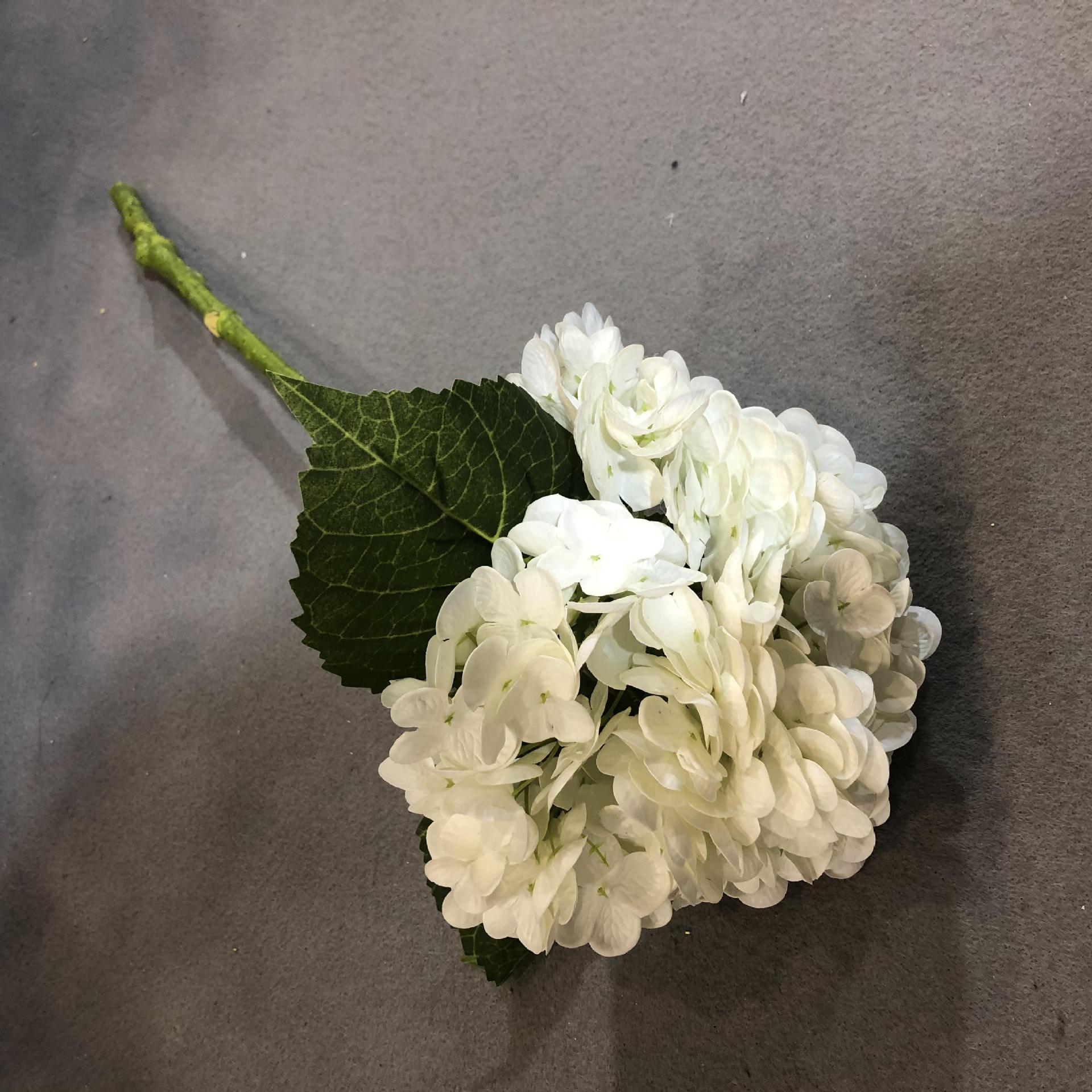 Simulated Pincushion Single Simulation 3D Single Large Hydrangea Moist Feeling Hydrangea Hotel Wedding Flower Bouquet