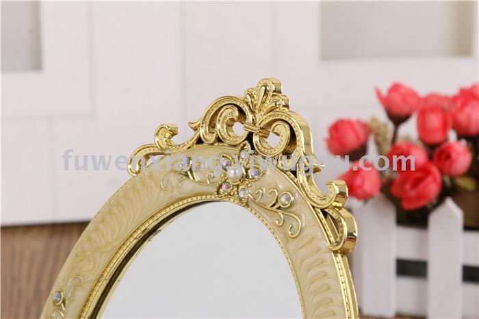 High definition mirror table top dressing mirror portable European dressing mirror marriage simple single mirror frame High definition mirror table top dressing mirror portable European dressing mirror marriage simple single mirror frame