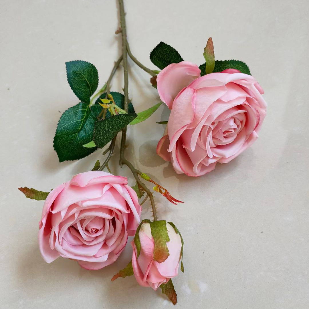 Artificial Rose 3 Imperial Concubine Rose Wedding Ceremony Road Lead Flower Auditorium Flower Wedding flower
