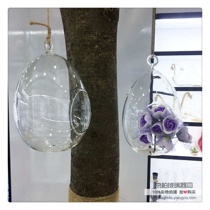 Hanging glass vase small transparent bottle home wedding flower decorations Hanging glass vase small transparent bottle home wedding flower decorations